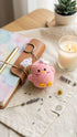 Handmade Crochet Keychain, Cute Knitted Key Ring Charm
