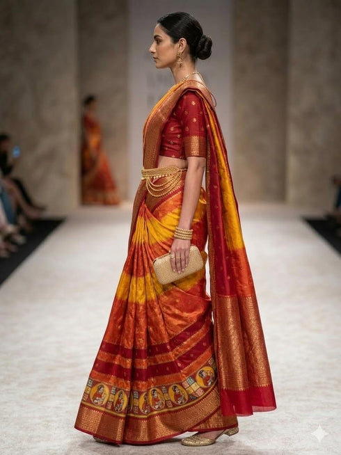 Vasthrlay Traditional Bandhani Printed Designer