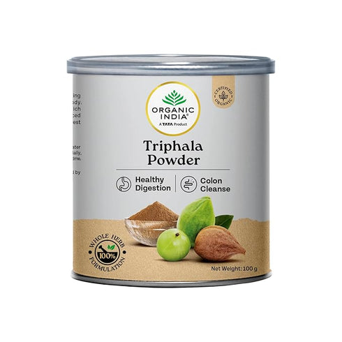 Organic India Triphala Powder box Powder