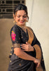 Vasthrlay Kanjivaram Paithani Unstitched Mahendi Ethnic Wear