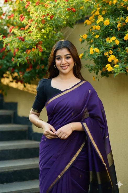 Vasthrlay Banarasi Unstitched Saree