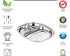 Steel Plate with Compartments (Set of 2)