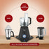 Preethi Zodiac Mixer Grinder, 5 Jars: Food Processor + 3 SS Jars + Juicer, Black