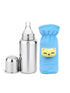 Stainless Steel Bottle With Soft Cozy Velvet Cover And Nipple