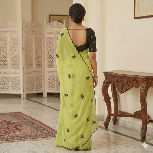 Vasthrlay Georgette Embroidery Lightweight Unstitched