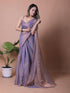Vasthrlay Lavender Unstitched Saree