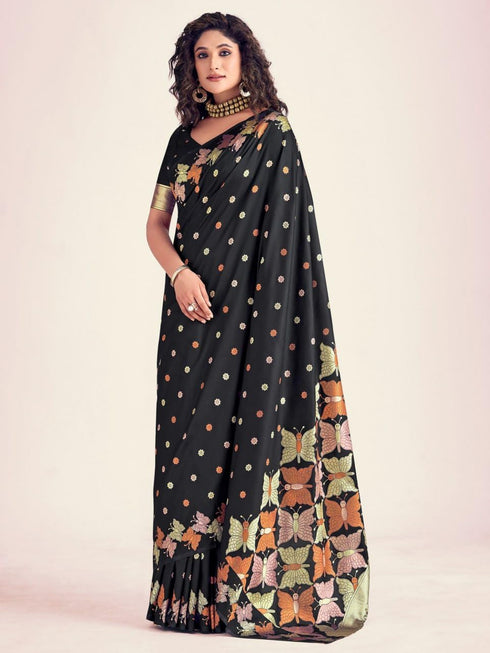 Vasthrlay Purple Kanjivaram Saree