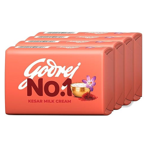 Godrej No. 1 Kesar and Milk Cream Soap|100g