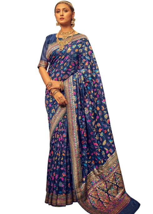 Vasthrlay Kanjivaram Unstitched Saree