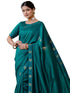 Vasthrlay Womens Unstitched Blouse Dark Green Saree