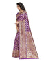 Vasthrlay Banarasi Jacquard Unstitched Red Saree