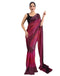 Vasthrlay Womens Georgette Unstitched Brown Saree