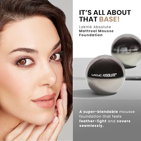 Lakme Absolute Skin Natural Mousse Mattreal Foundation | Rick Walnut