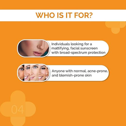 The Derma Co Ultra Matte Sunscreen Gel for Broad Spectrum Protection