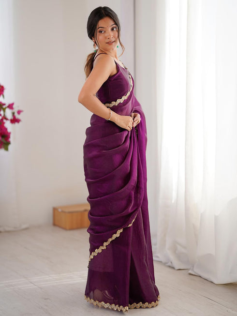 Vasthrlay Sequence Embroidery Unstitched Ab Ethnic Wear
