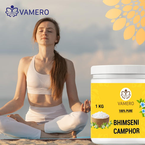 Vamero Bhimseni Camphor 500G | 100% Pure Pacha Karpooram