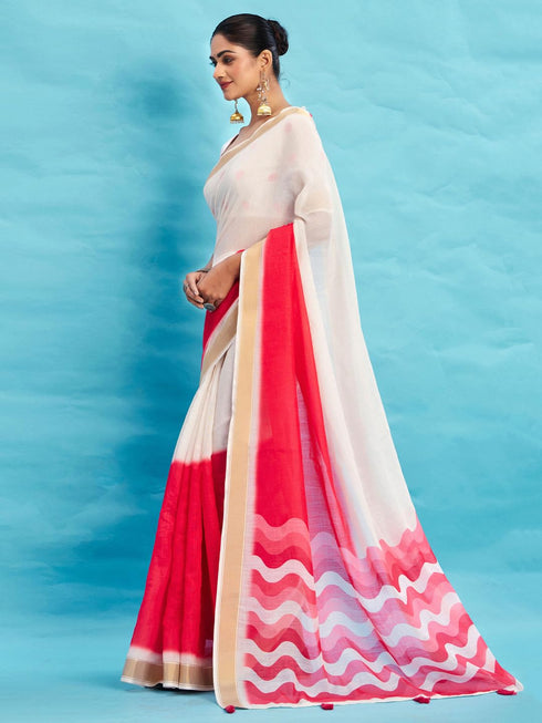 Vasthrlay Printed Unstitched Blouse Ethnic Wear