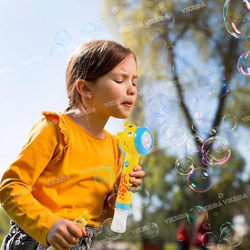 Giraffe Bubble Stick With Led Lights