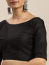 Vasthrlay Black Printed Saree