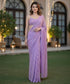 Vasthrlay Yellow Georgette Unstitched Saree