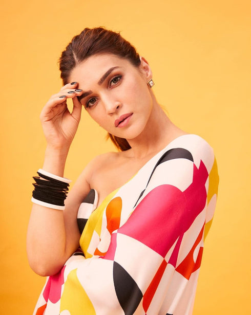 VasthrlayDigital Georgette Unstitched White Free Ethnic Wear