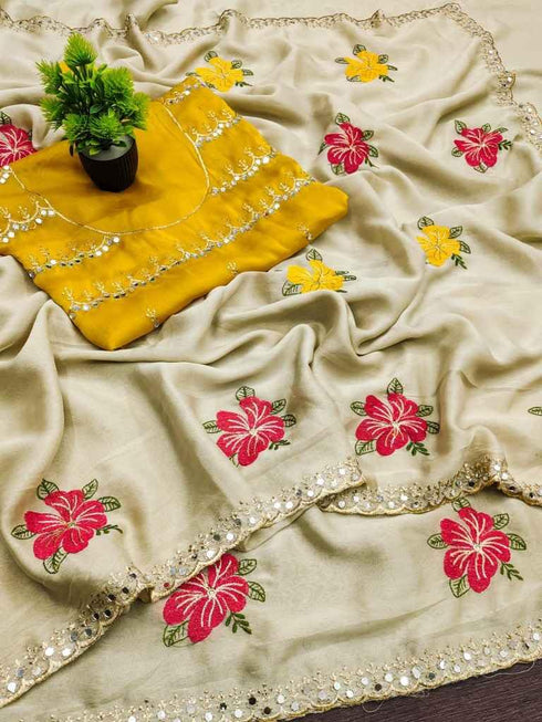 Vasthrlay Embroidery Saree