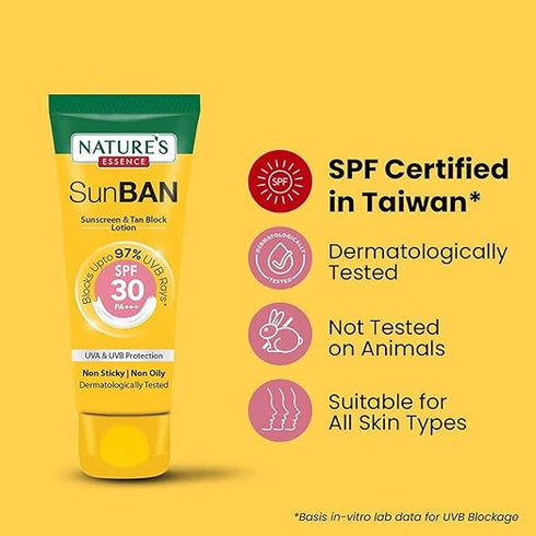NATURES ESSENCE Sun Ban SPF 30 PA+++ Sunscreen