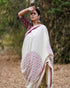 Vasthrlay Off White Printed Mustard Elegant