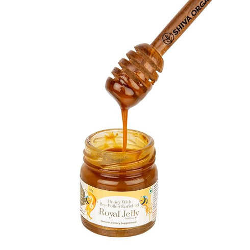 Shiva Organic Honey With Bee pollen Enriched Royal Jelly