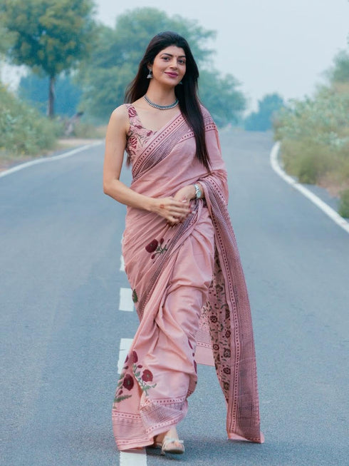 Vasthrlay Printed Elegant Lightweight Festive