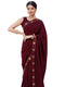 Vasthrlay Womens Unstitched Blouse Dark Green Saree