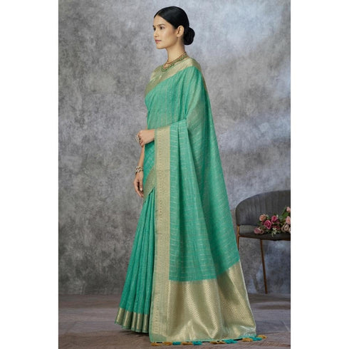 Vasthrlay Women's Cotton Unstitched Skin Friendly Saree