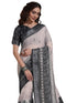 Vasthrlay Weaving Printed Beige Saree