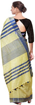 Vasthrlay Handloom Bhagalpuri Blouse Lemon Yellow