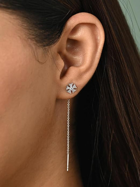 CLARA 925 Sterling Silver Drop Earrings