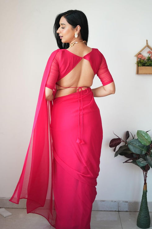 Vasthrlay Georgette Minute Unstitched Ethnic Wear