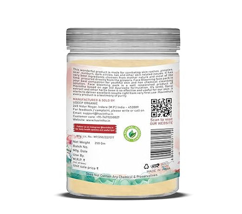 Havintha - Face and Body Wash Powder Jar