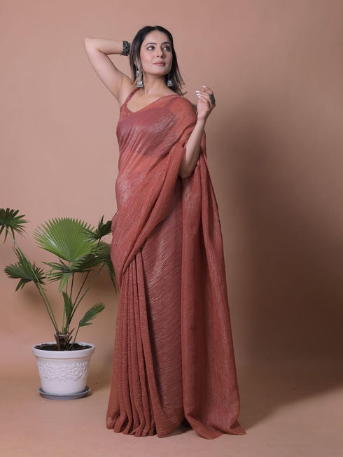 Vasthrlay Lavender Unstitched Saree