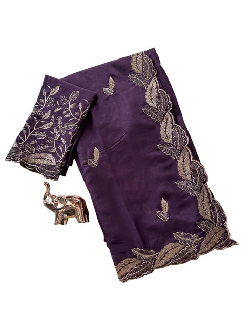 Vasthrlay Georgette Embroidery Unstitch