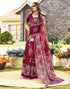Vasthrlay Womens Printed Unstitched Beige Saree