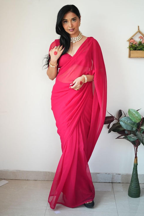 Vasthrlay Georgette Minute Unstitched Ethnic Wear