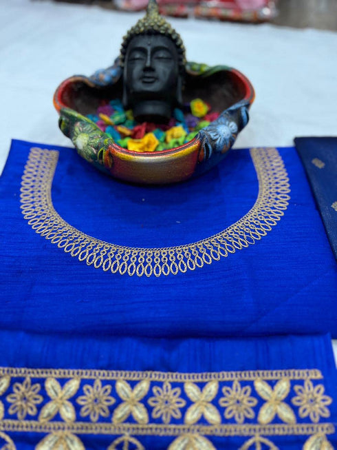Vasthrlay Unstitched Material Traditional Lehegnga
