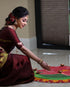 Vasthrlay Banarasi Unstitched Saree