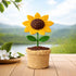 Handmade Crochet Sunflower Pot (47 g)