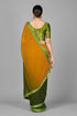 Vasthrlay Two Tone Georgette Turquoise Embroidered