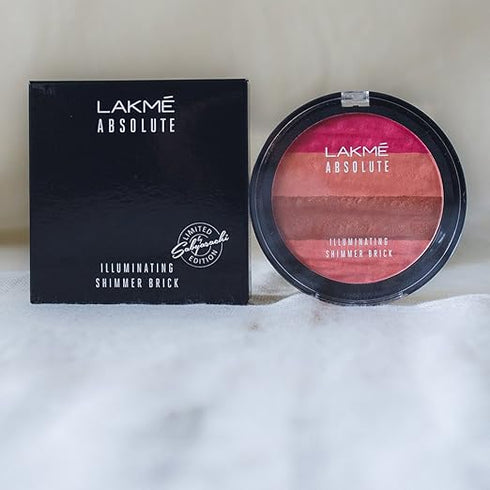 Lakme Absolute Illuminating Blush Shimmer Brick In Pink