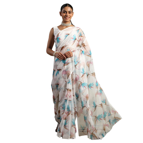 Vasthrlay Chiffon Floral Saree