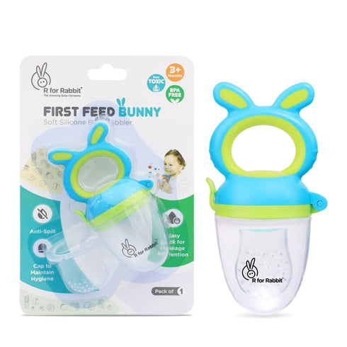 R For Rabbit First Feed Bunny Nibbler Soft Silicon Chewing Fruit Feeder For Babies