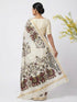 Vasthrlay Off White Printed Elephant Lightweight