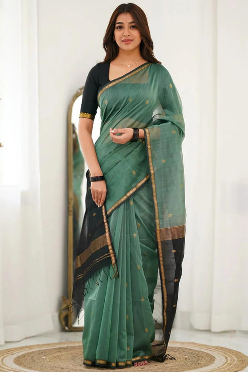Vasthrlay Banarasi Unstitched Saree